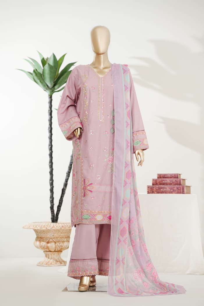 Bin Saeed Luxury Embroidered 3PC Suit